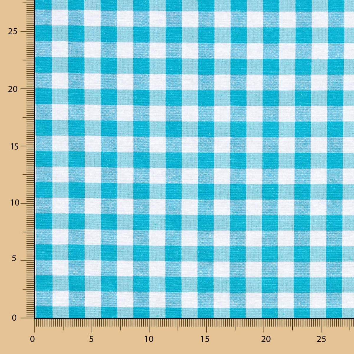 Canvas Plaid Maxi Türkis - Ribes y Casals