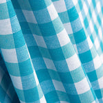 Canvas Plaid Maxi Türkis - Ribes y Casals