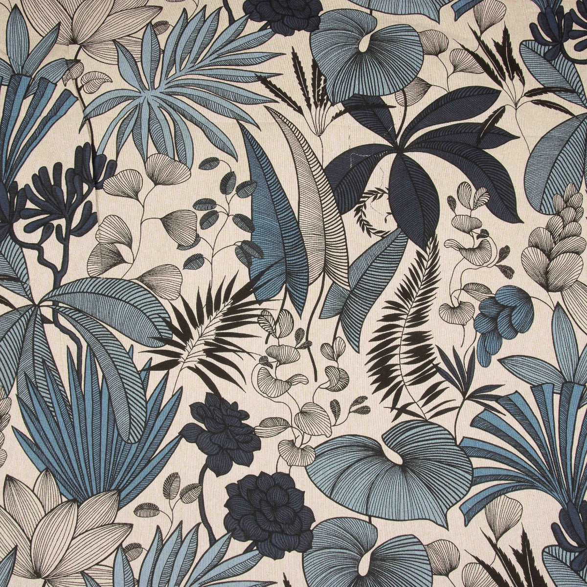 Canvas Culla Bedruckter Denim Blume - Ribes y Casals