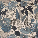 Canvas Culla Bedruckter Denim Blume - Ribes y Casals