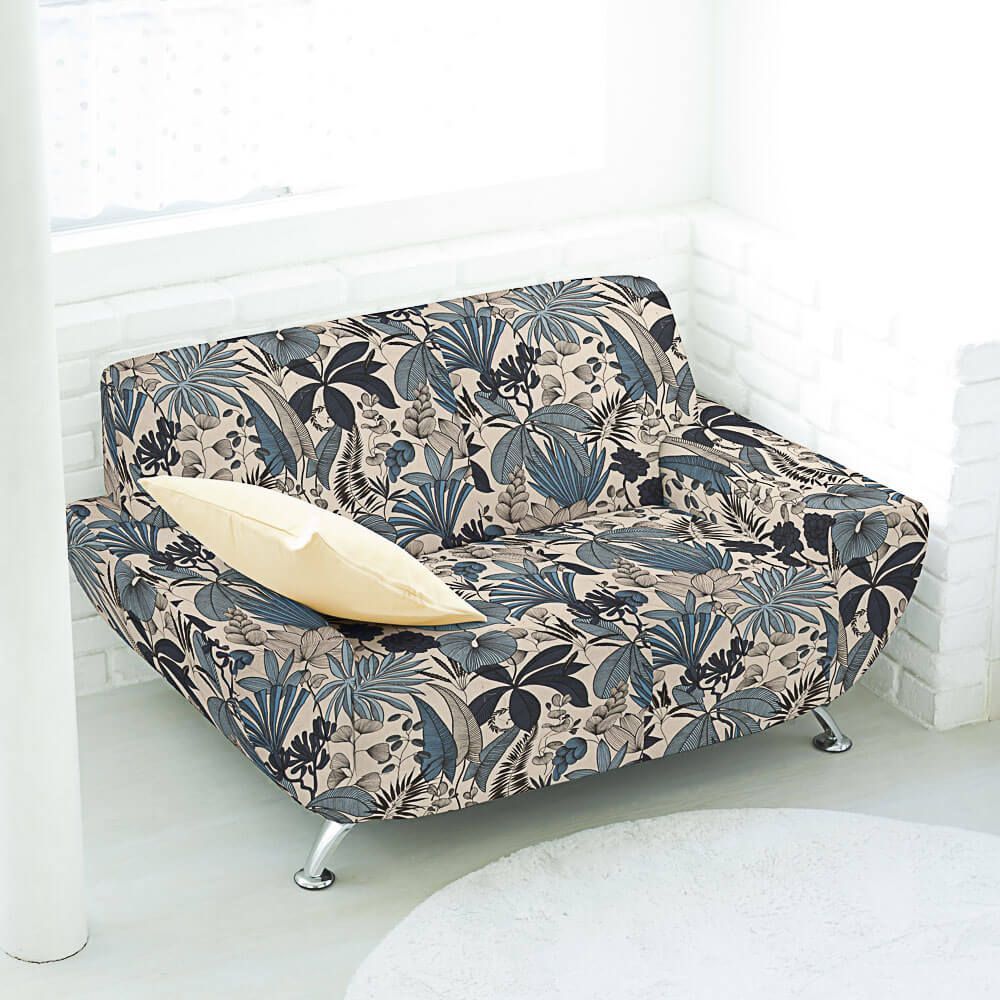 Canvas Culla Bedruckter Denim Blume - Ribes y Casals