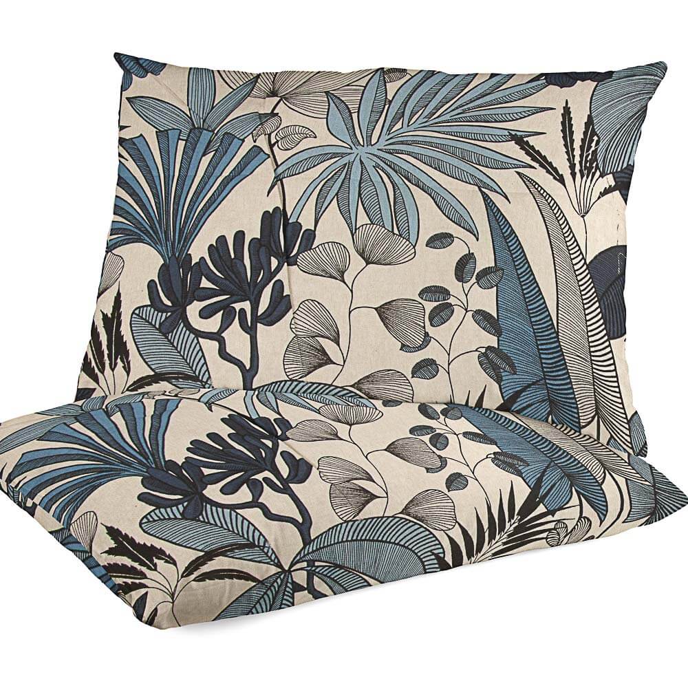 Canvas Culla Bedruckter Denim Blume - Ribes y Casals