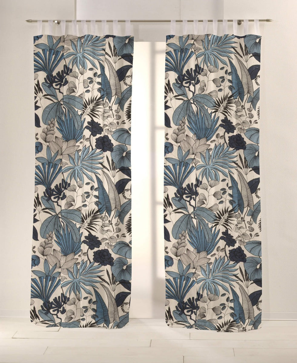 Canvas Culla Bedruckter Denim Blume - Ribes y Casals