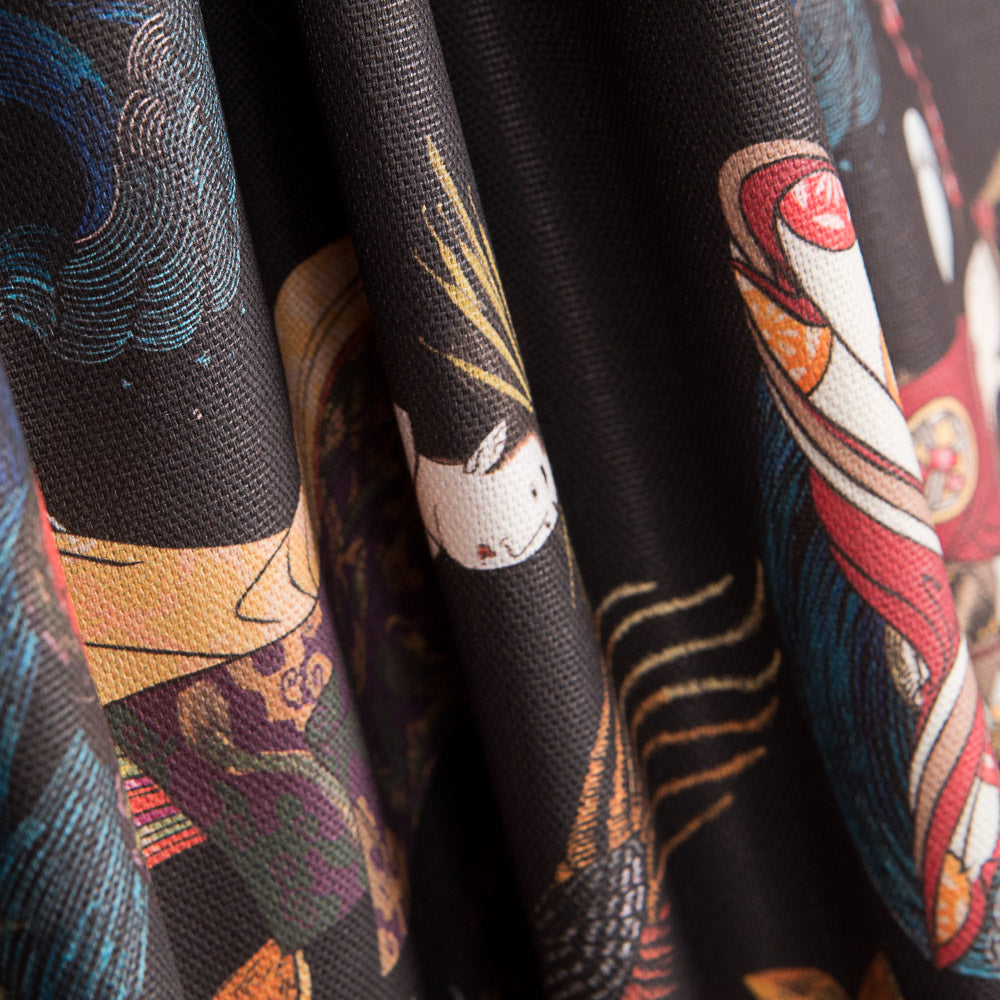 Samurai Dragon Canvas Schwarz - Ribes y Casals