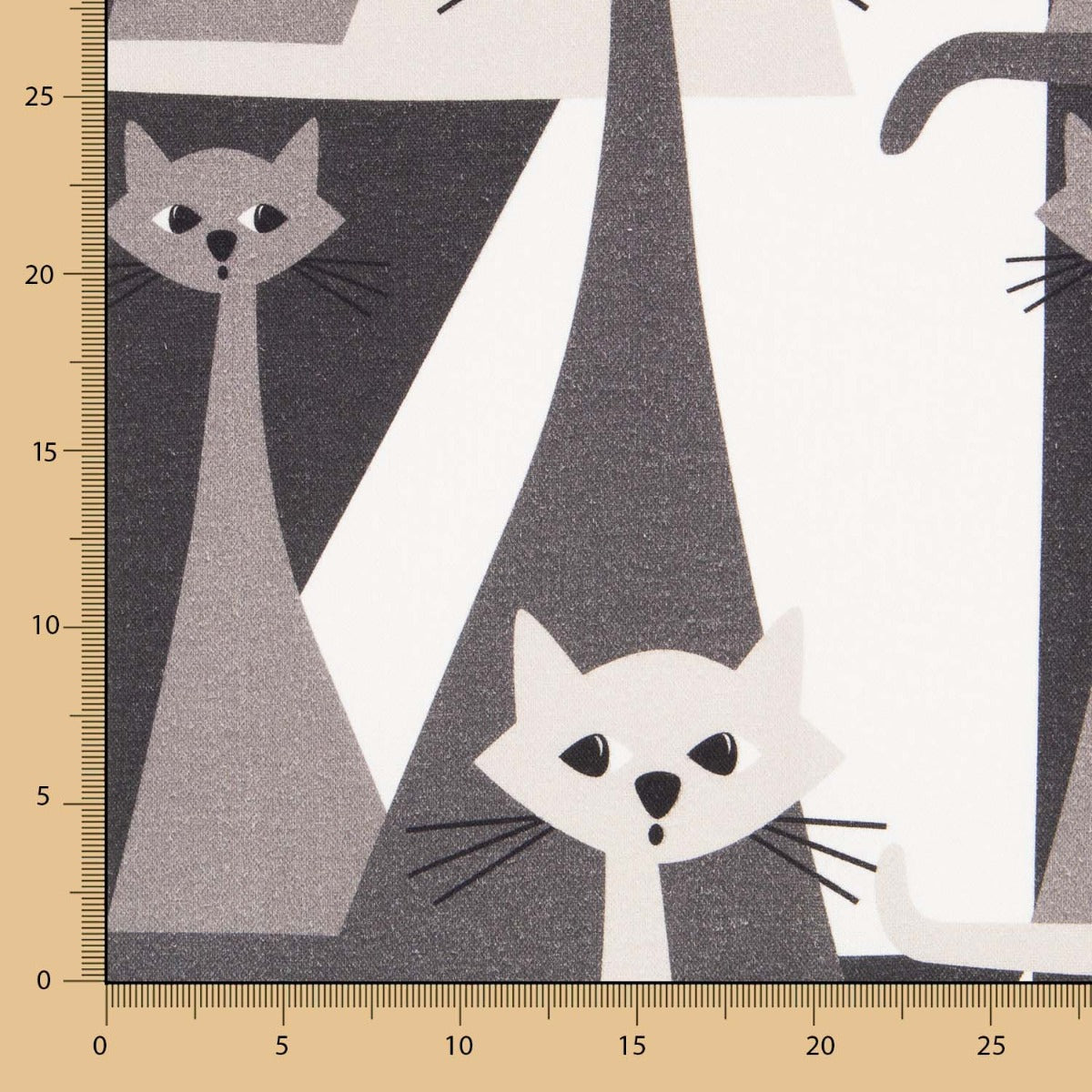 Bedrucktes Canvas Baumwolle Katzen - Ribes y Casals