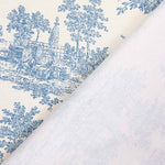 Bedrucktes Segeltuch Baumwolle Toile De Jouy Blau - Ribes y Casals