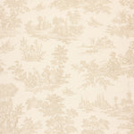 Bedrucktes Segeltuch Baumwolle Toile De Jouy Beige - Ribes y Casals