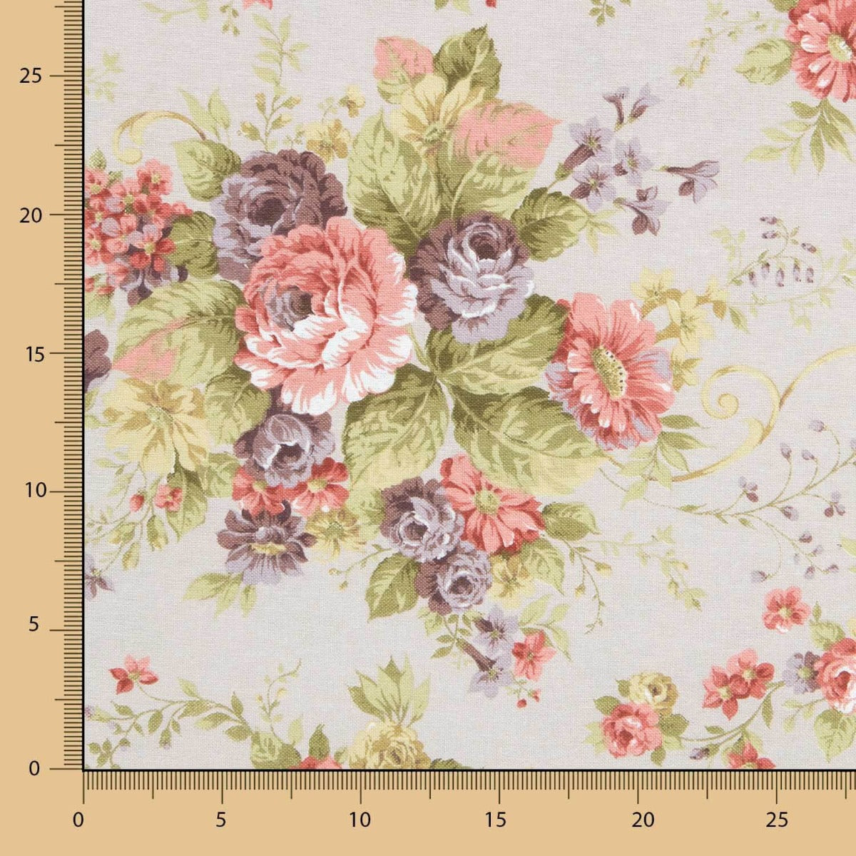 Cretona Bedrucktes Segeltuch Cretona Beige - Ribes y Casals