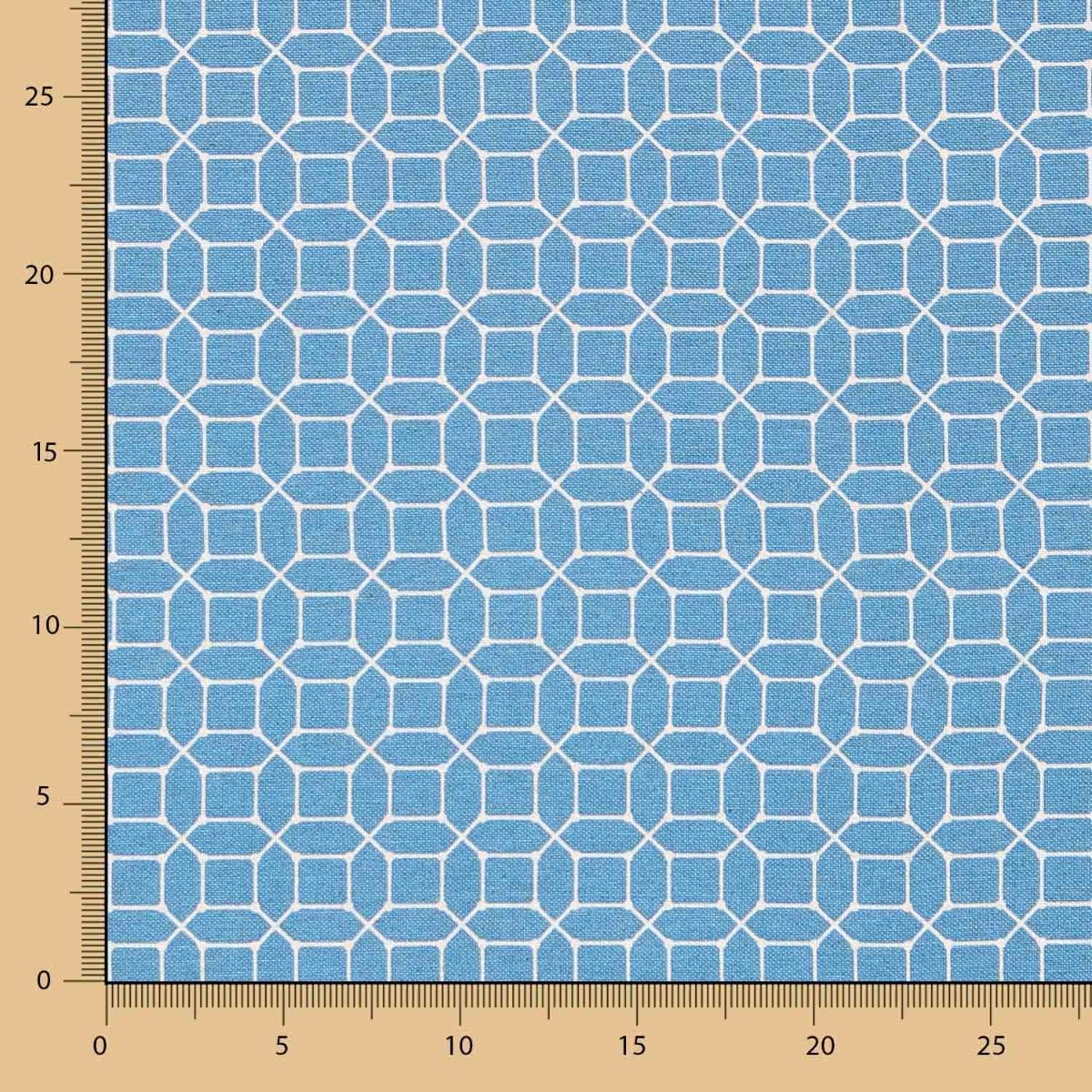 Denim Geometrisch bedrucktes Segeltuch - Ribes y Casals