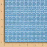 Denim Geometrisch bedrucktes Segeltuch - Ribes y Casals
