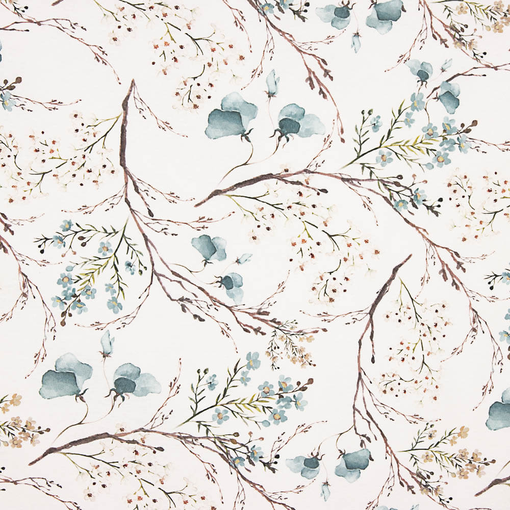 Bedrucktes Segeltuch Hanami Aquarell Grau - Ribes y Casals