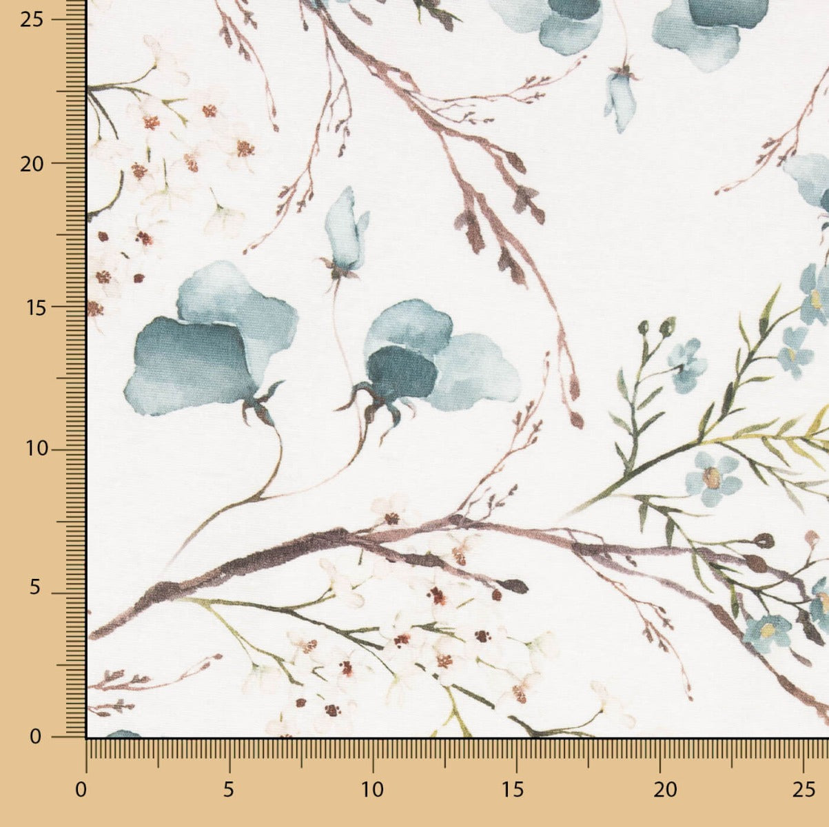 Bedrucktes Segeltuch Hanami Aquarell Grau - Ribes y Casals