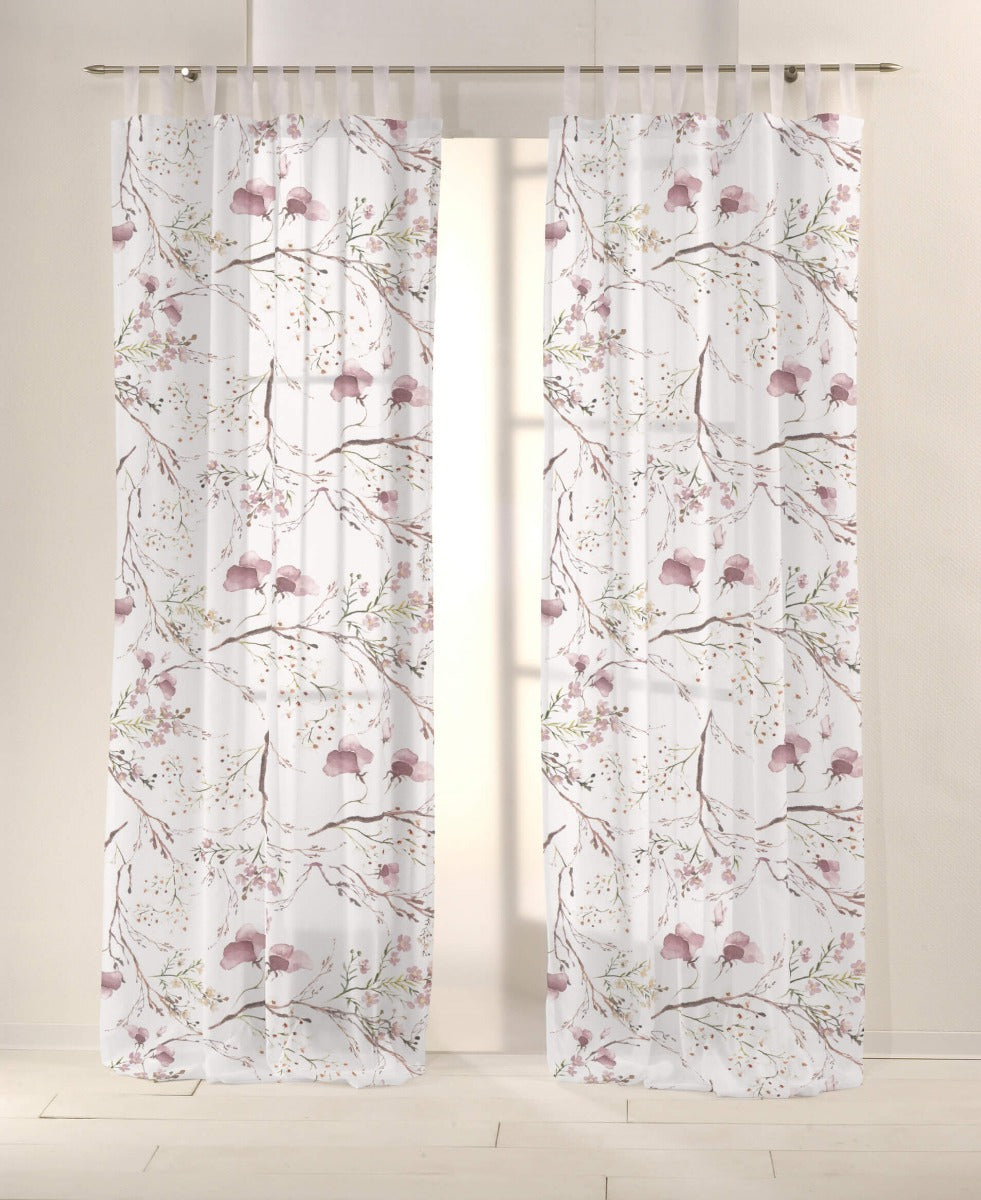 Bedrucktes Segeltuch Hanami Aquarell Rosa - Ribes y Casals