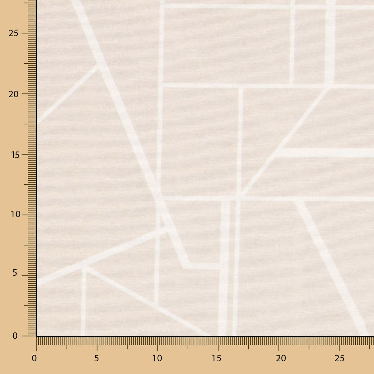 Bedrucktes Segeltuch Hipotenuse Beige - Ribes y Casals