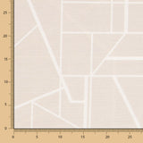 Bedrucktes Segeltuch Hipotenuse Beige - Ribes y Casals