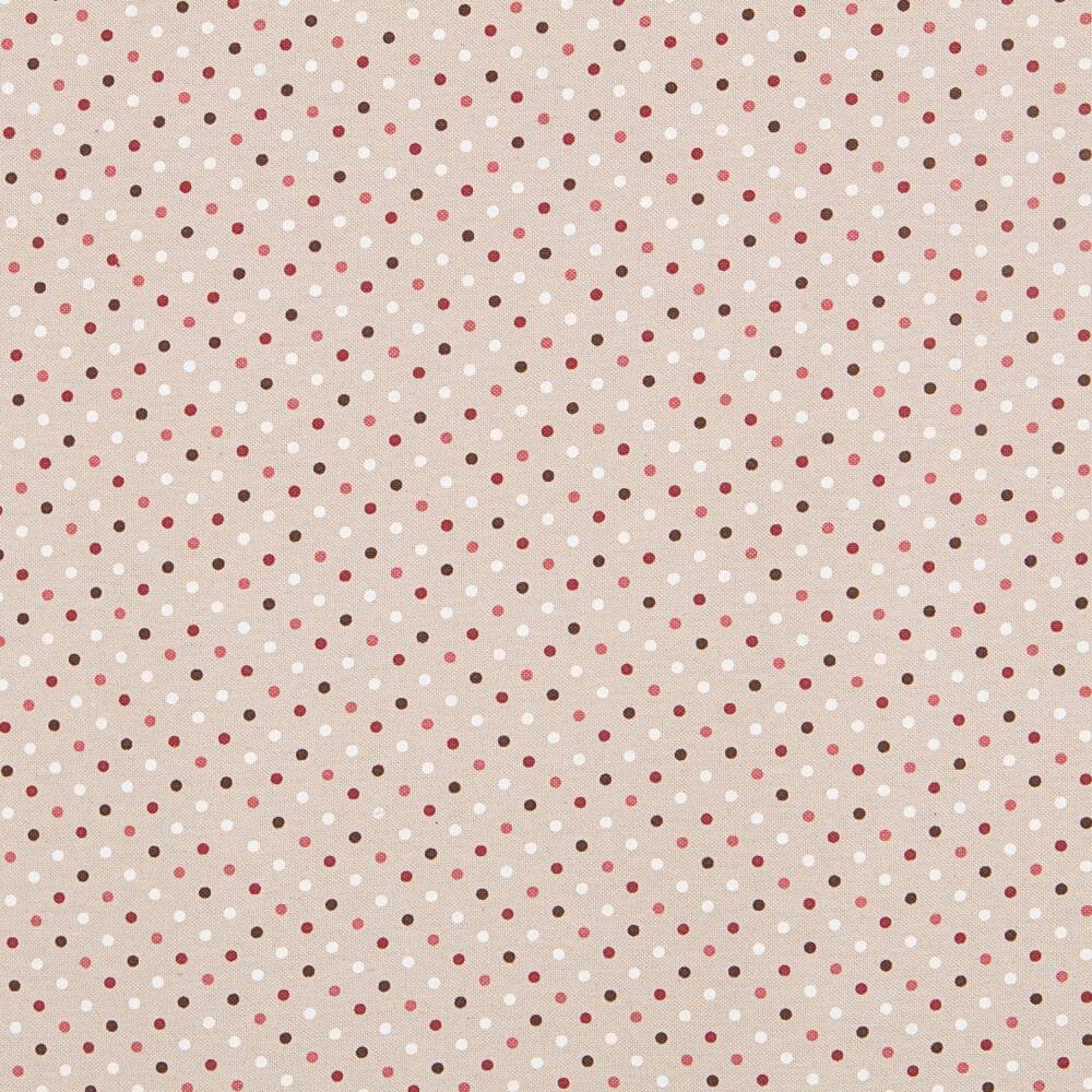 Bedruckte Leinwand mit rustikalen Polka Dots - Ribes y Casals
