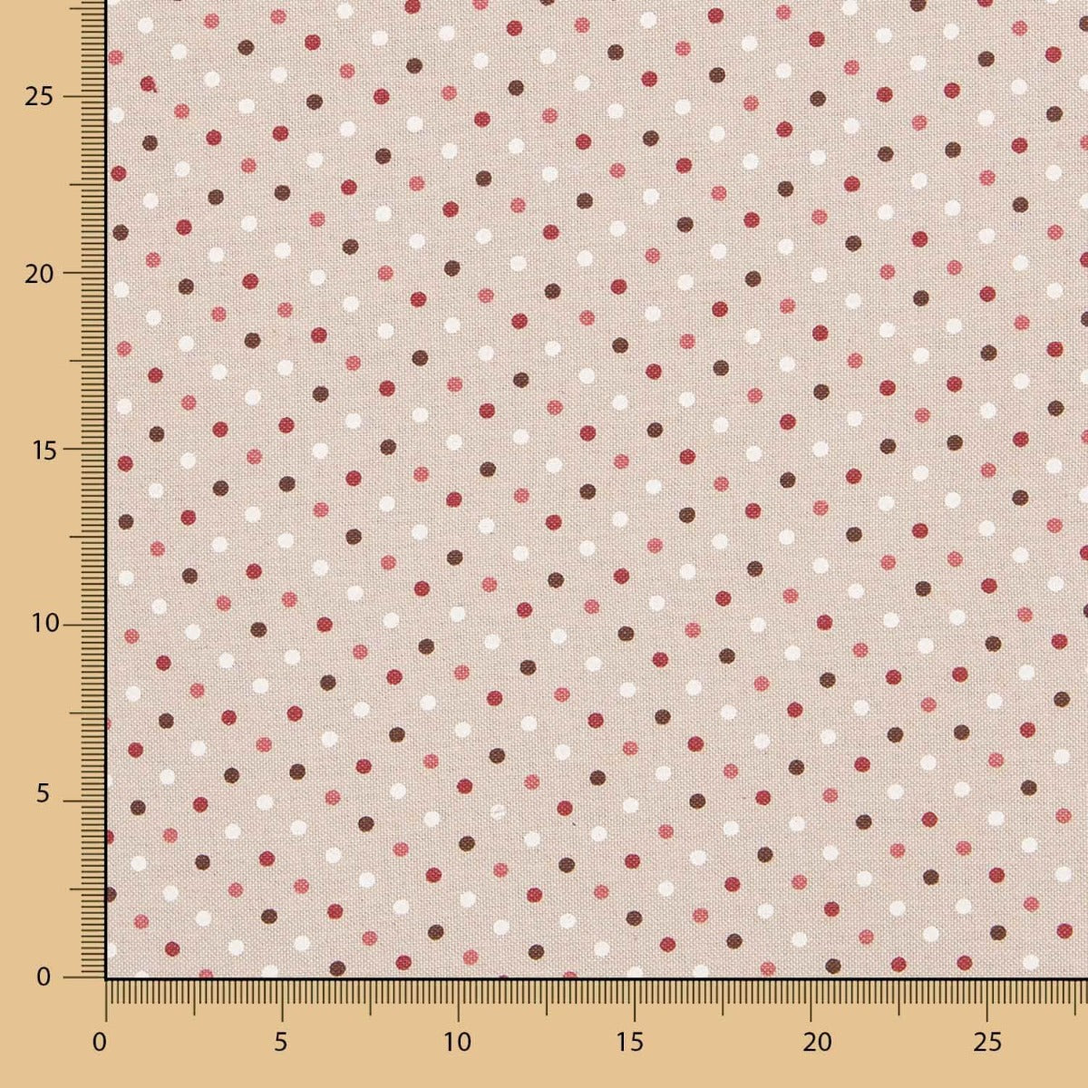 Bedruckte Leinwand mit rustikalen Polka Dots - Ribes y Casals