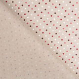 Bedruckte Leinwand mit rustikalen Polka Dots - Ribes y Casals
