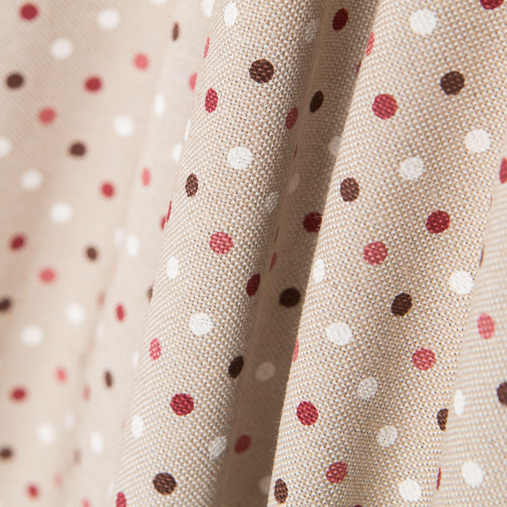 Bedruckte Leinwand mit rustikalen Polka Dots - Ribes y Casals