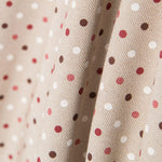 Bedruckte Leinwand mit rustikalen Polka Dots - Ribes y Casals