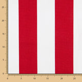 Bedruckte Plane Maxi Stripe Rot - Ribes y Casals