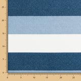 Blau gestreiftes bedrucktes Segeltuch - Ribes y Casals