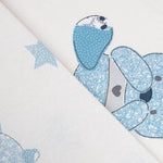 Bedrucktes Segeltuch Teddybär Blau - Ribes y Casals