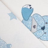 Bedrucktes Segeltuch Teddybär Blau - Ribes y Casals