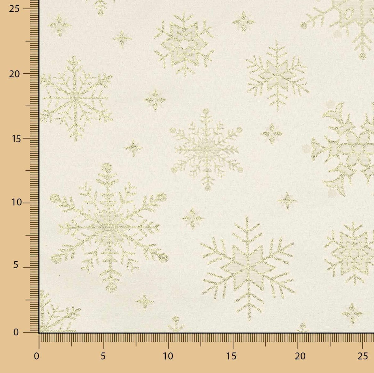 Lurex Gold Lurex Fleece Star Canvas - Ribes y Casals