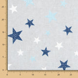 Canvas Sterne Blau Grau - Ribes y Casals