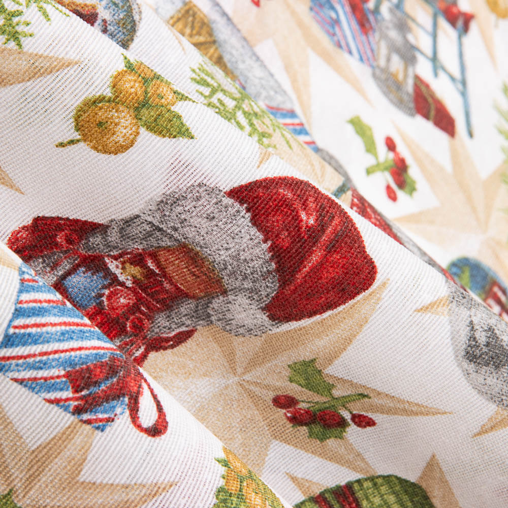 Canvas Weihnachten Mix Gnome Mix Ecru - Ribes y Casals