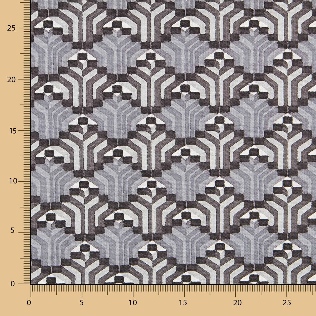 Segeltuch Geometrisch 3D Grau - Ribes y Casals