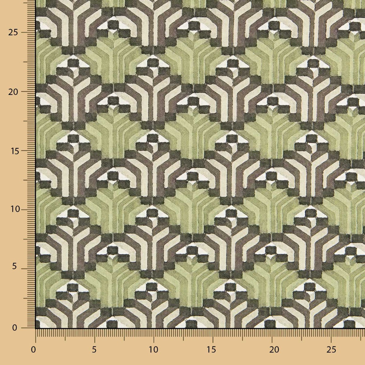 Segeltuch Geometrisch 3D Grün - Ribes y Casals