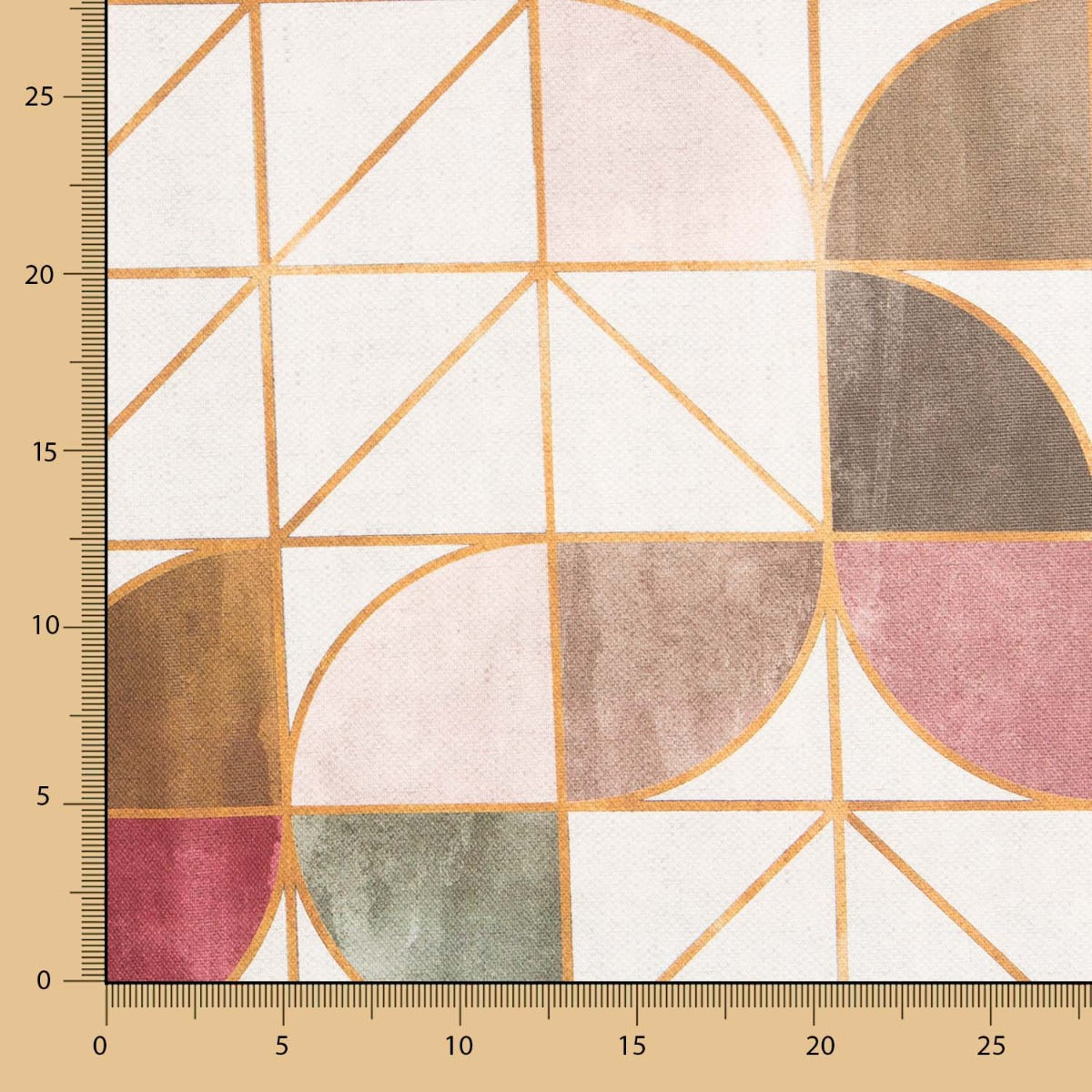 Dunkles geometrisches Segeltuch - Ribes y Casals