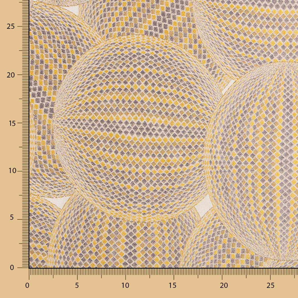 Jacquard-Kugeln aus Segeltuch Gelb - Ribes y Casals