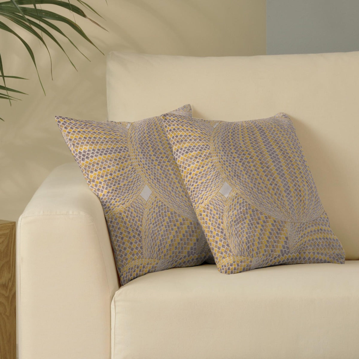 Jacquard-Kugeln aus Segeltuch Gelb - Ribes y Casals