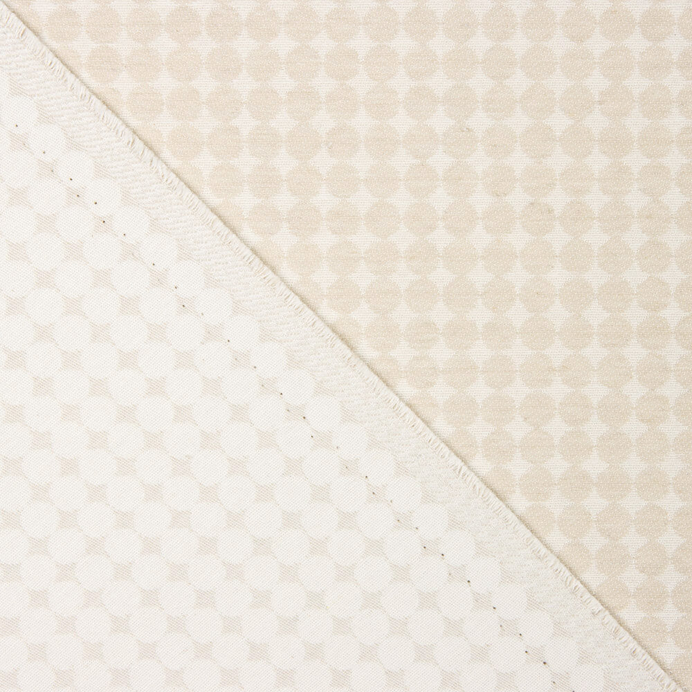Jacquard-Leinwand Dots Beige - Ribes y Casals
