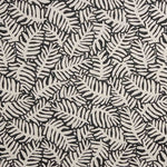 Jacquard-Segeltuch-Reststück mit Blattmuster – schwarz – verschiedene Maße x Breite 280 cm - Ribes y Casals