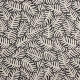 Jacquard-Segeltuch-Reststück mit Blattmuster – schwarz – verschiedene Maße x Breite 280 cm - Ribes y Casals