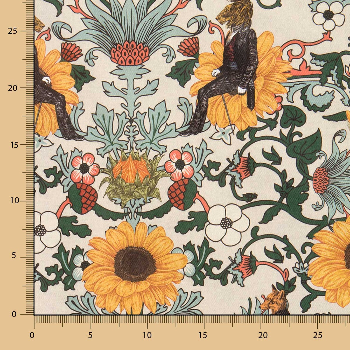 Canvas Sonnenblumen Gentleman Raw - Ribes y Casals