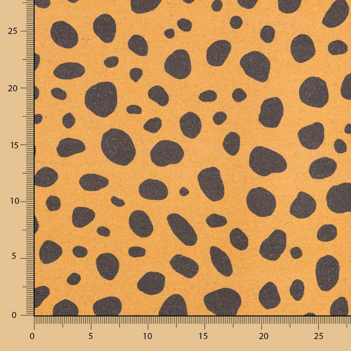 Ockerfarbener Leopard-Leinwand - Ribes y Casals