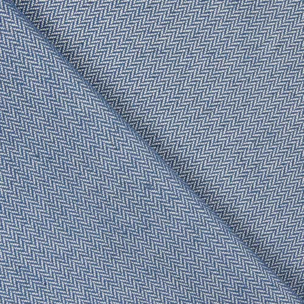 Fischgrätenmuster Mini Blau Segeltuch - Ribes y Casals
