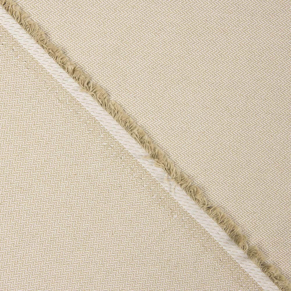 Fischgräten-Leinwand Mini Beige - Ribes y Casals