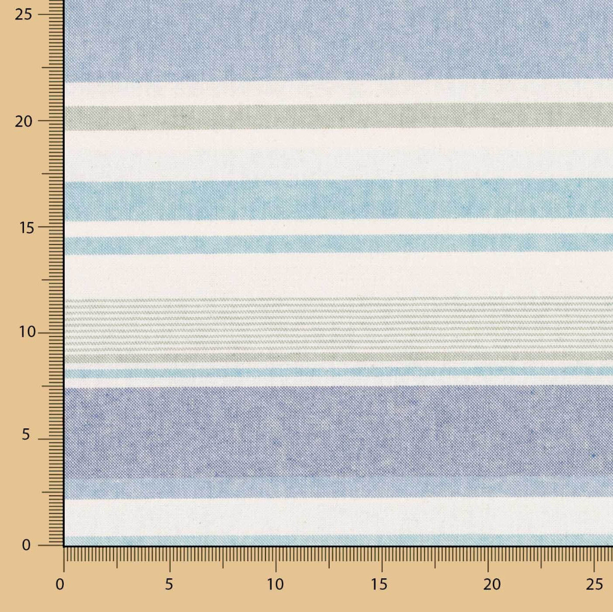 Multistriped-Leinwand blau - Ribes y Casals