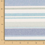 Multistriped-Leinwand blau - Ribes y Casals