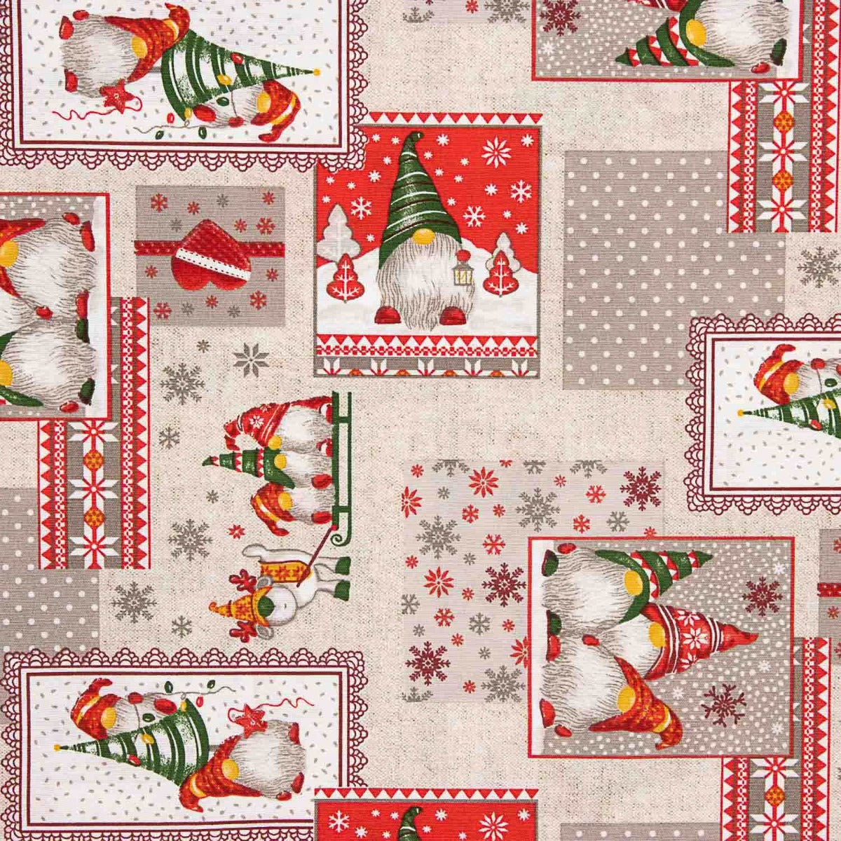 Leinwand Weihnachten Schnee Gnome - Ribes y Casals