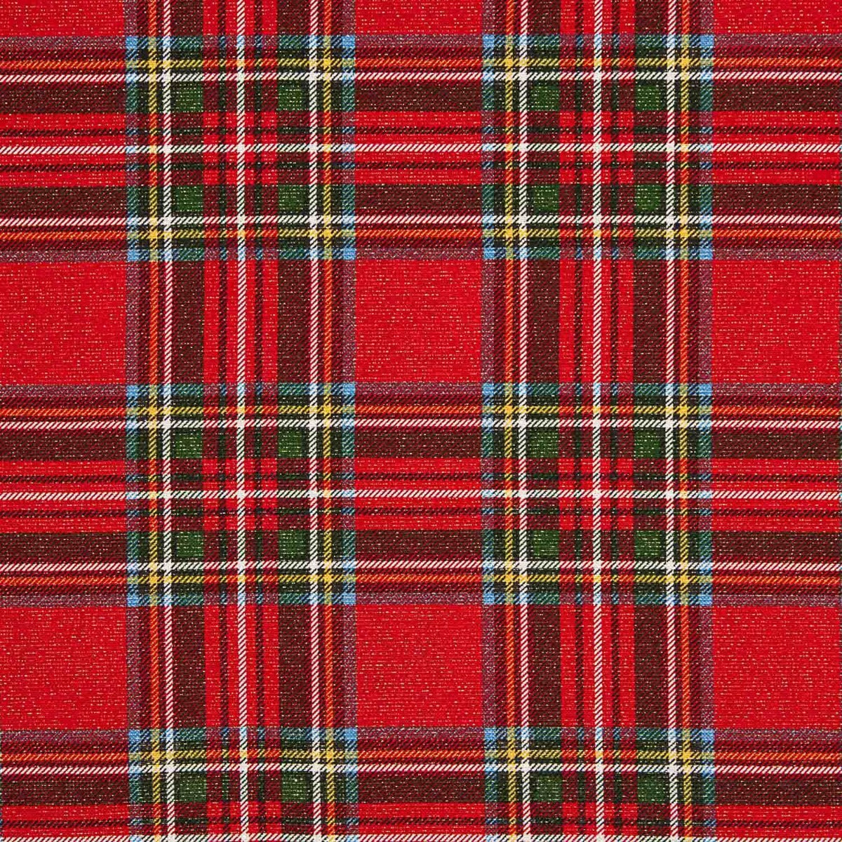 Weihnachten Lurex rot kariertes Segeltuch - Ribes y Casals