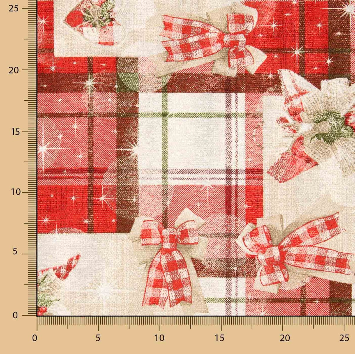 Lurex-Deko Weihnachts-Leinwand - Ribes y Casals