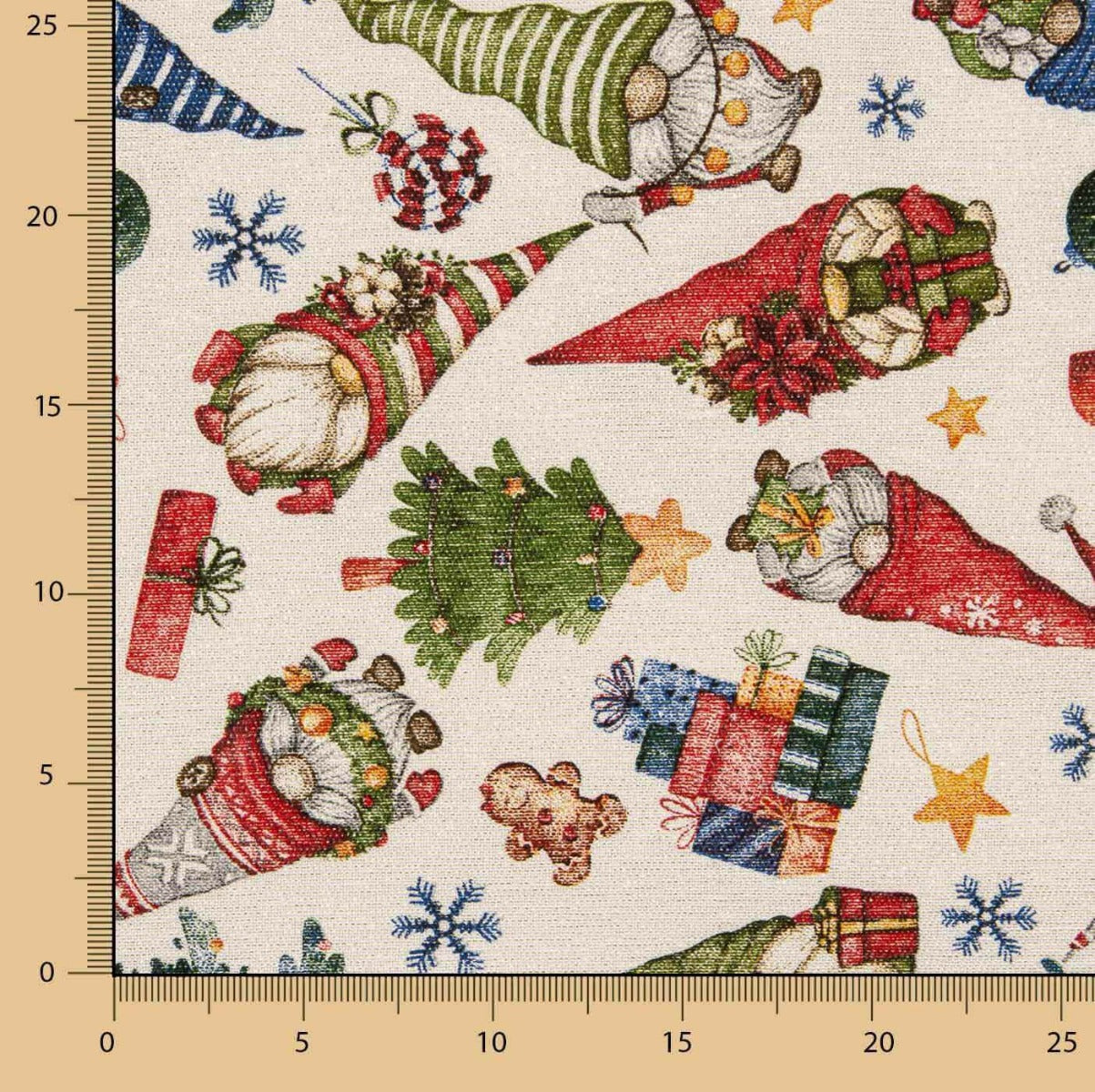 Weihnachten Lurex Leinwand Lurex Gnom Geschenke - Ribes y Casals
