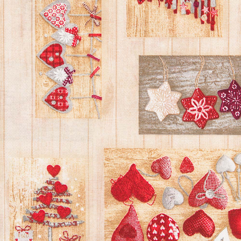Weihnachten Canvas Licht Holzherzen - Ribes y Casals